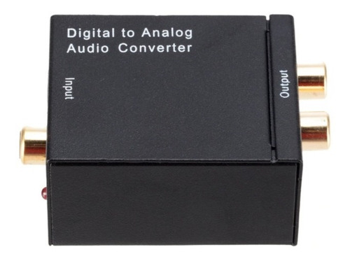 Caja Convertidor De Audio Optico A Rca Analogico + Adaptador