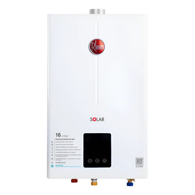 Calentador Paso Rheem Gas Lp 3 Regaderas Respaldo Solar Color Blanco Tipo de gas GLP | Meses sin interés