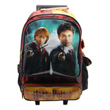 Mochila Escolar Cresko Harry Potter 18p Carrito Rueditas Color Harry Y Ron