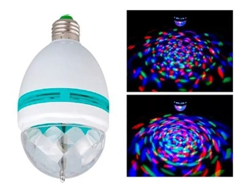 Lampara Foco Led Colores Rgb Giratoria Luces Boliche Fiestas