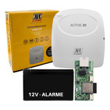 Central Alarme Monitorada Active 20 Ethernet Jfl + Bateria