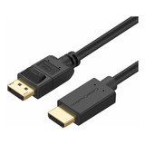 Cablecreation Cable De Displayport A Hdmi De 3 Pies, Cable Dp A Hdmi Chapado En Oro, Convertidor De Audio / Video 4k Y 3