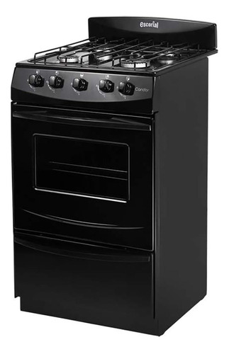 Cocina Escorial Candor S2 Gas Natural Black Negra