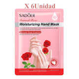 Pack De 6 Mascarillas De Manos Hidratantes Con Rosa Sadoer