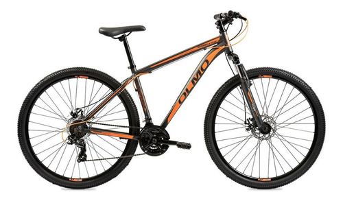 Mountain Bike Masculina Olmo Wish 290  2021 18  21v Frenos De Disco Mecánico Color Negro/naranja  
