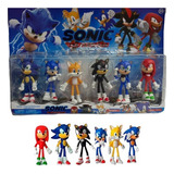 Muñecos Figuras Sonic Blister X 6  Niños Juguete