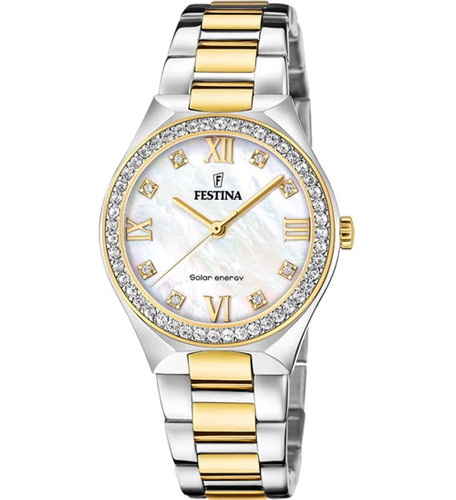 Reloj Festina F20659.1 Mujer Solar Energy  Nacar