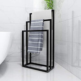 Homerecommend Estante De Baño De Toalla De Metal 3 Barras Es