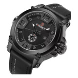 Relógio Masculino Naviforce Militar Esportivo Pulseira Couro