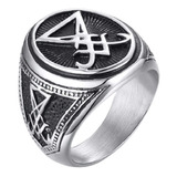 Lucifer Morningstar Satanás Anillo Acero Inoxidable Unisex