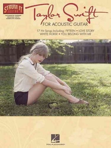 Libro De Partituras Taylor Swift For Acoustic Guitar