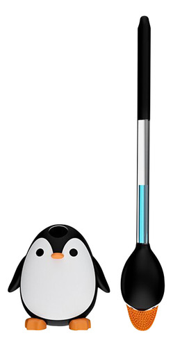 Escobilla Dispensada Para Inodoro Con Forma De Pingüino, Bas