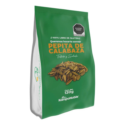 Pepitas Tostadas & Saladas 120g | Sin Aceite | Kamponoble | MercadoLibre