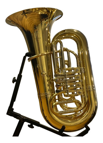 Tuba Bb 04 Rotores Profissional Com Case - Quasar Qtu703l