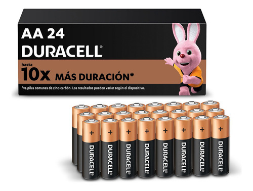 Duracell Pilas Aa Alcalinas, De Larga Duración 1.5v 24 Pieza