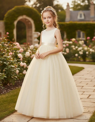 Vestido Formal Para Niñas De Flores