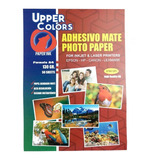Papel Adhesivo Fotográfico Mate A4 X 50 Hojas Upper Colors