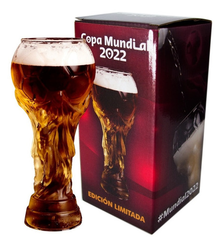 Copa Mundialista Cervecera De Vidrio 500 Ml Qatar 2022