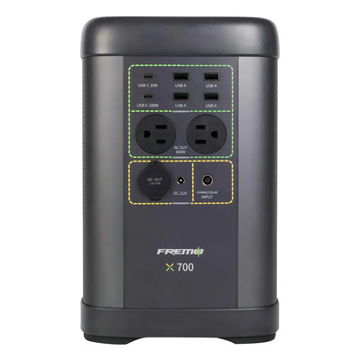 Estación De Energía Portátil Fremo X700 - Generador De Energía Para Camping Y Emergencias | Meses sin interés
