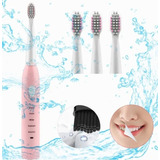 Cepillo Eléctrico Dental Recargable + 3 Cabezales 