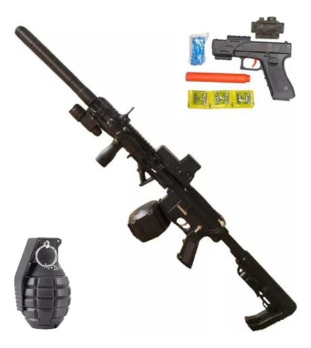 M416 Negro De Hidrogel Tambor Mira Holografica + Regalos