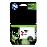 Cartucho De Tinta Magenta Hp 670xl De 7,5 Ml