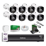 Kit Câmera Intelbras 8 Full Color 1220, Dvr Imhdx 3008, 1tb 