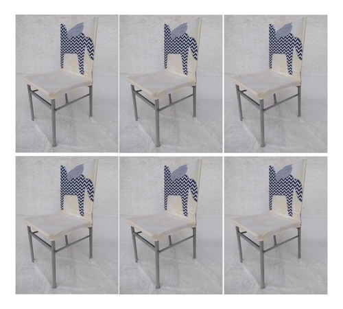 Forros Para Silla 01 Pack X 6 Para Comedor  45x65 Cm