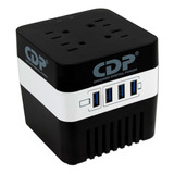 Regulador Voltaje Cdp Ru-avr 604 600va 300w 4 Contactos 4usb