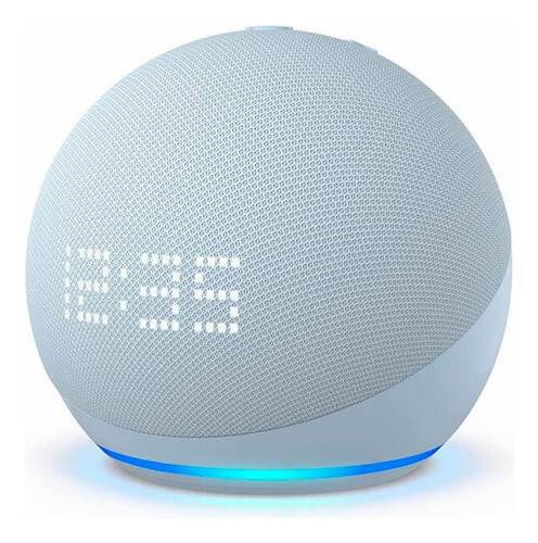 Amazon C/ Alexa E Relógio Echo Dot 5ª Geração Cor Azul-claro