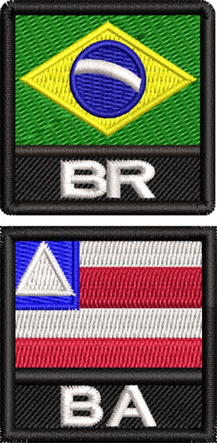 Bordado Patch Mini Bandeira Brasil E Seu Estado Moto Ban466