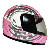 Casco Cerrado Para Niño Y Niña Moto Motocicleta 4 Colores Color Rosa Tamaño Del Casco Xs (52-54cm)