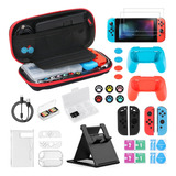 Kit De Acessórios Para Nintendo Switch Case Cover 32 Unidade