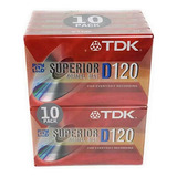 Tdk D120 Cintas De Cassette De Audio Dinamico Paquete De 10