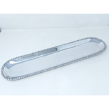 Charola Baguette Modelo Perlas 55x13 Cm Pewter 