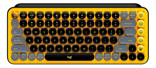 Teclado Mecânico Sem Fio Pop Keys Blast Amarelo Logitech