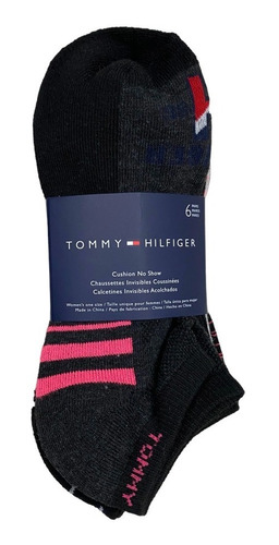 Juego De 6 Pares De Calcetas Marca Tommy Hilfiger