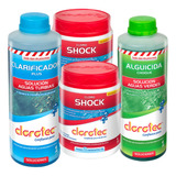 Kit 3-1 Alguicida Choque + Clarificador Plus + Cloro Shock