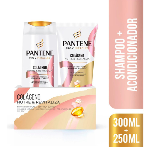 Pantene Shampoo + Acondicionador Colágeno Nutre Y Revitaliza