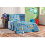 Colcha Bouti Cobre Leito Dupla Face Cama Solteiro Infantil