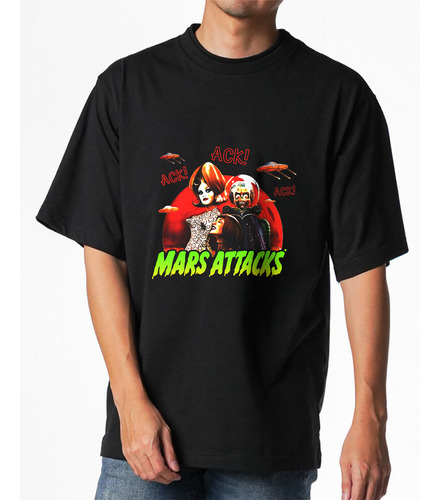Remera Mars Attacks Algodon Diseños Mandale Percha