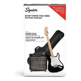 Guitarra Squier Sonic Strat + Frontman 10g - Black