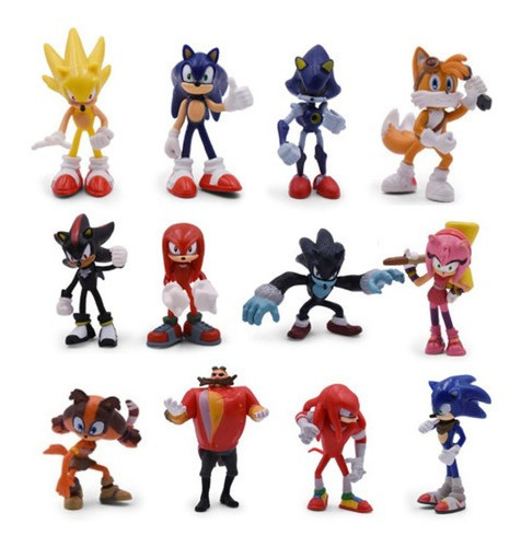 Sonic Toy Sonic Shadow Tails, 12 Pieces, 7 Cm