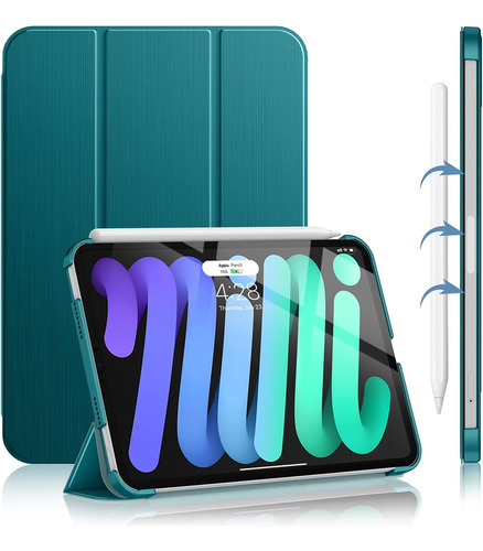 Funda Soke Mini iPad 6 2021/- 2 Gen Lapiz Smart Verde Azul