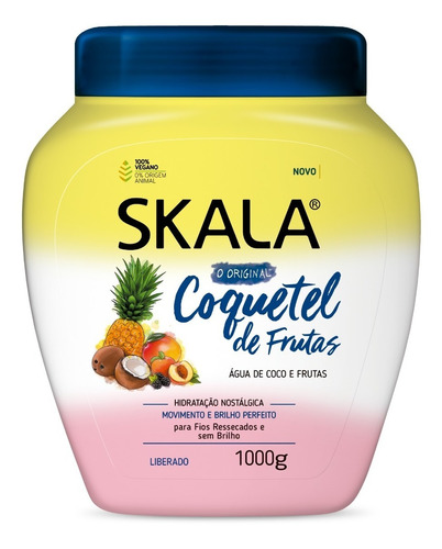 Creme Skala P/ Cabelo Coquetel De Frutas - O Original - 1 Kg