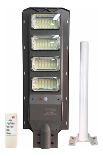 Lámpara Solar Led 200w Con Control Sensor Y Soporte
