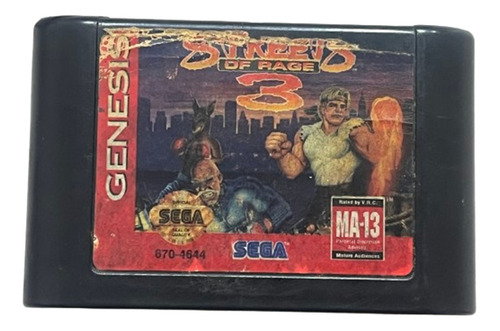 Id 164 Street Of Rage 3 Original Sega Genesis Mega Drive