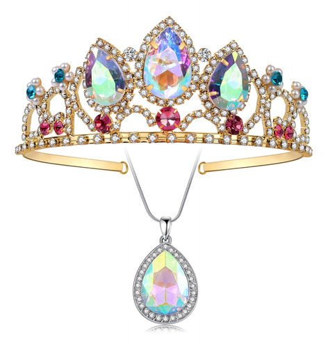 Corona De Princesa Para Ninas, Tiara De Cristal Brillante, C