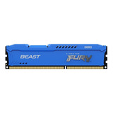 Memoria Ram Kingston Fury Beast Blue Ddr3 1600mhz 8gb Cl10