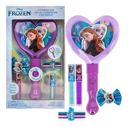 Set De Cosméticos Con Espejo Y Luz Disney Frozen